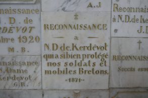 Ex-voto à l'issue du conflit de 1870-1871 déposé dans la chapelle d'Ergué-Gabéric (Finistère), © Collection particulière